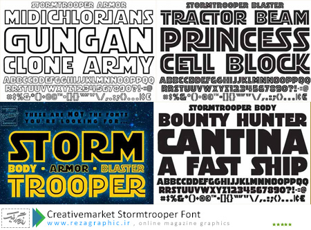  فونت انگلیسی - Creativemarket Stormtrooper font | رضاگرافیک